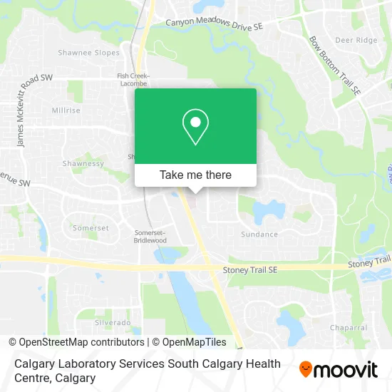 Calgary Laboratory Services South Calgary Health Centre map