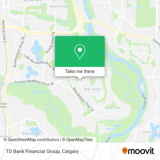TD Bank Financial Group map