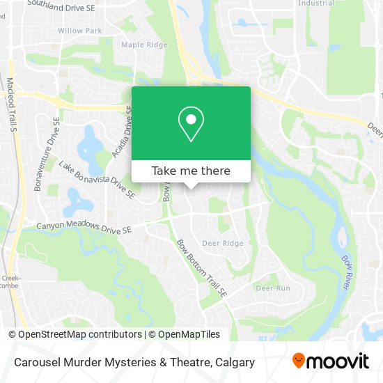Carousel Murder Mysteries & Theatre map