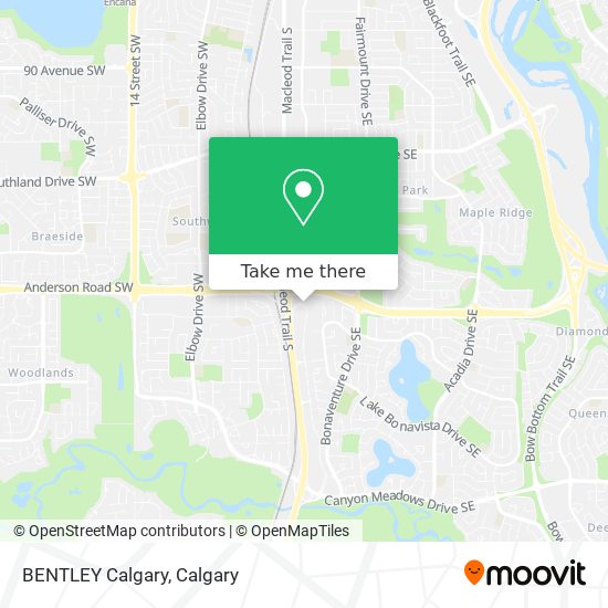 BENTLEY Calgary map