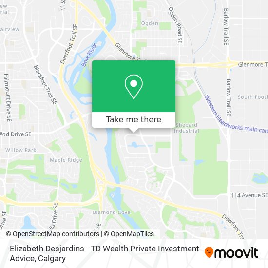 Elizabeth Desjardins - TD Wealth Private Investment Advice map
