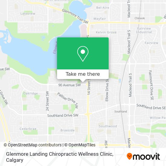 Glenmore Landing Chiropractic Wellness Clinic map