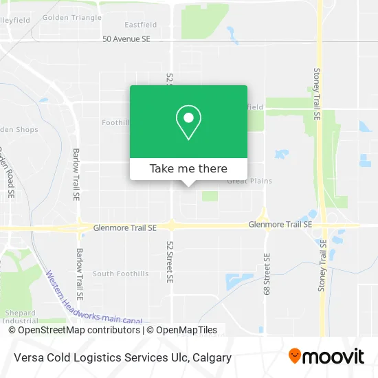 Versa Cold Logistics Services Ulc map