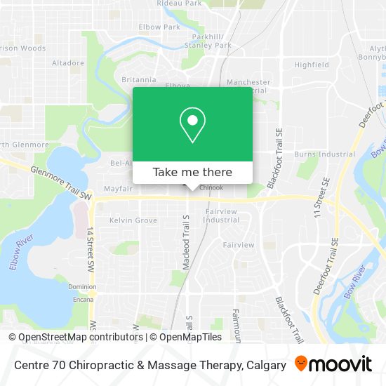 Centre 70 Chiropractic & Massage Therapy map