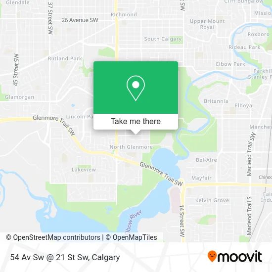 54 Av Sw @ 21 St Sw map