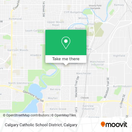 Calgary Catholic School District map