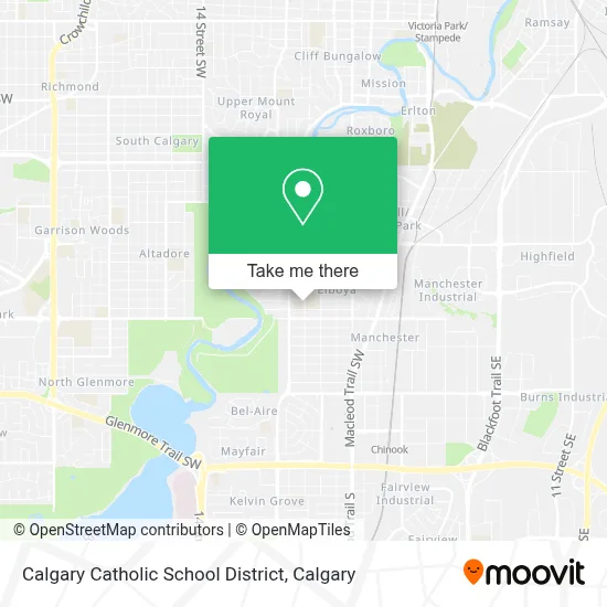 Calgary Catholic School District map