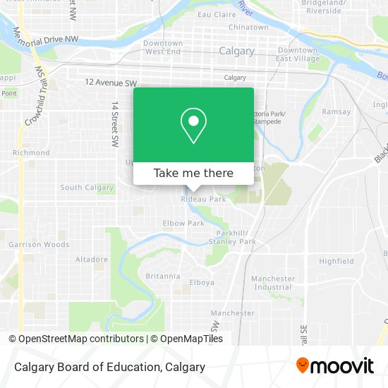 Calgary Board of Education map