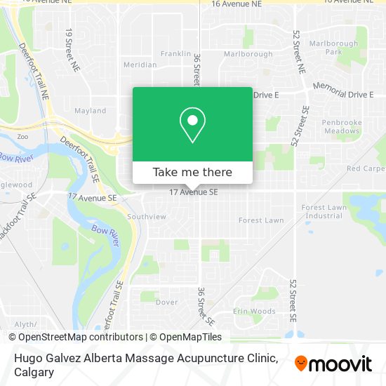 Hugo Galvez Alberta Massage Acupuncture Clinic map