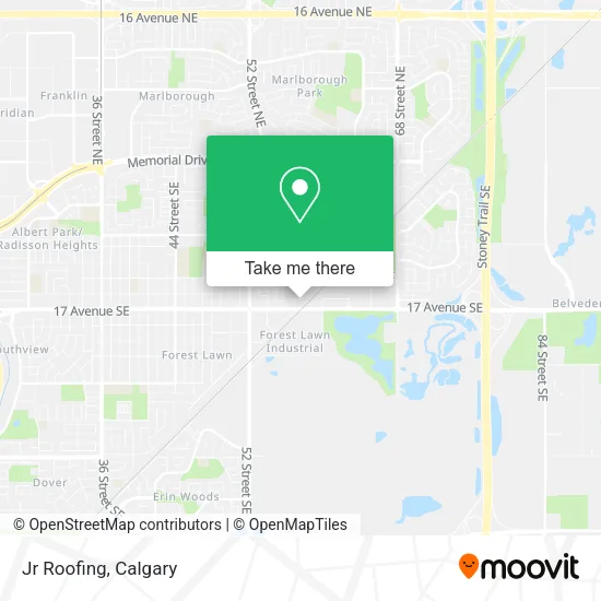 Jr Roofing map