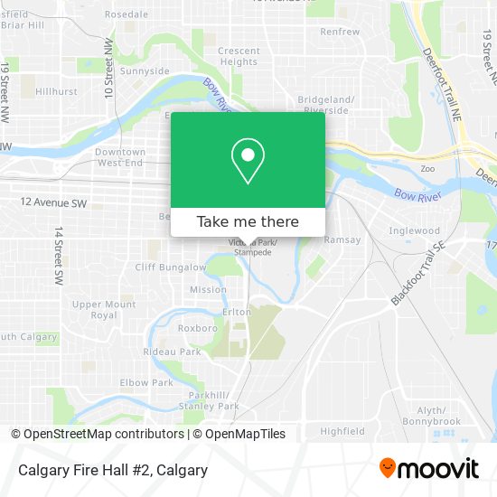 Calgary Fire Hall #2 map