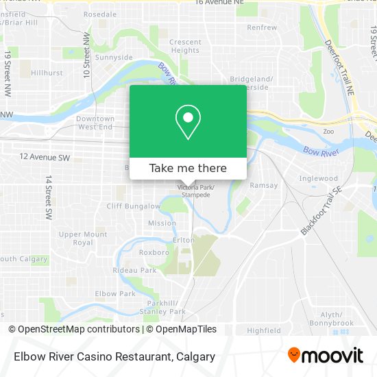 Elbow River Casino Restaurant map