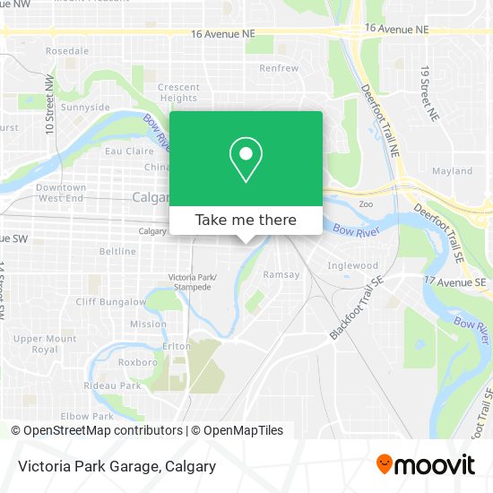 Victoria Park Garage map