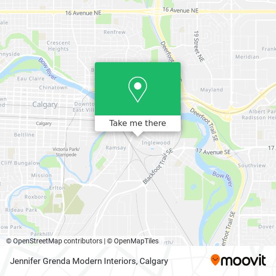 Jennifer Grenda Modern Interiors map