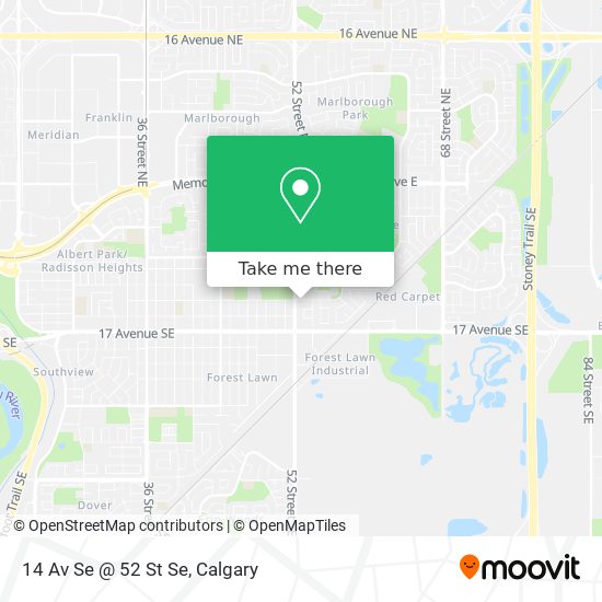 14 Av Se @ 52 St Se map