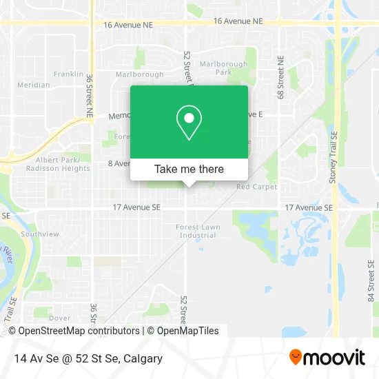 14 Av Se @ 52 St Se map