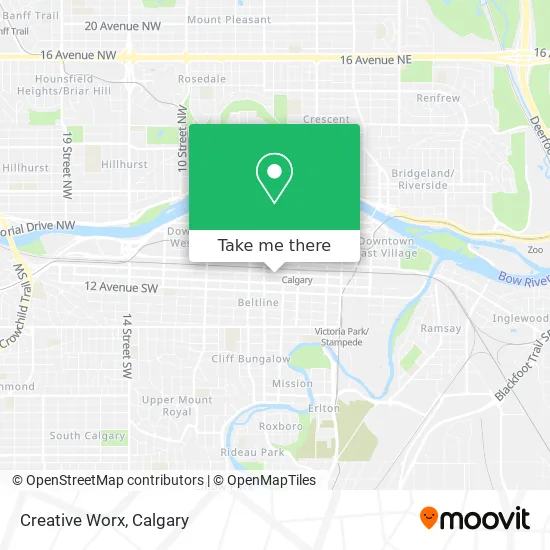Creative Worx map