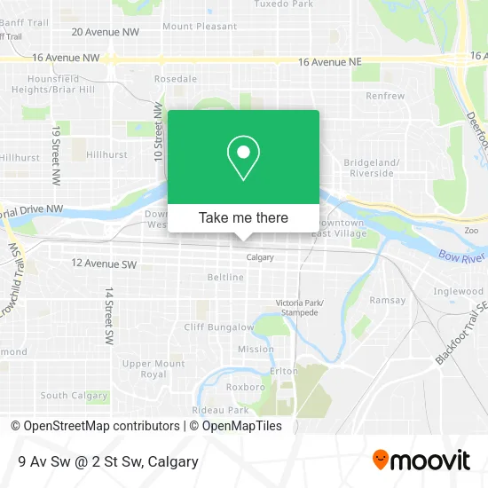 9 Av Sw @ 2 St Sw map