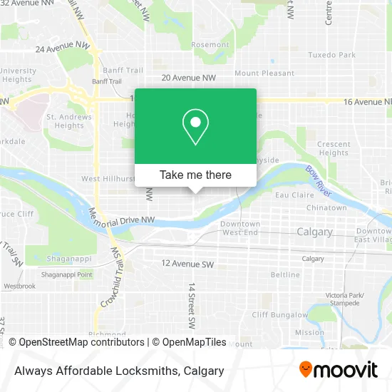 Always Affordable Locksmiths map