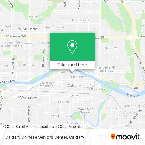 Calgary Chinese Seniors Center map