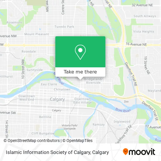 Islamic Information Society of Calgary map