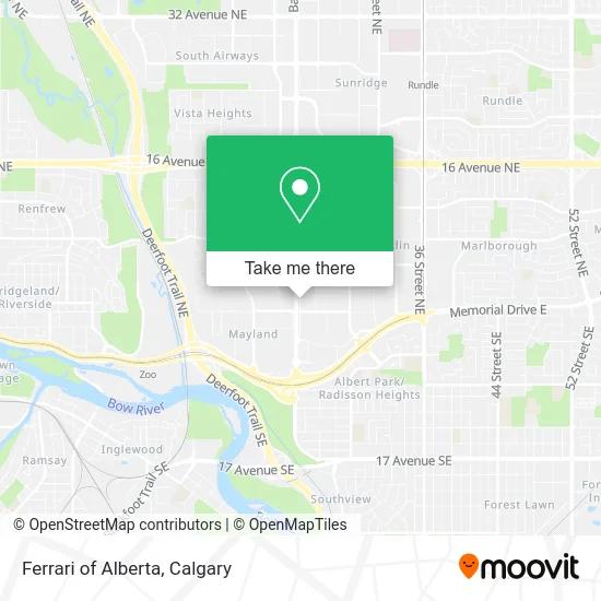 Ferrari of Alberta map