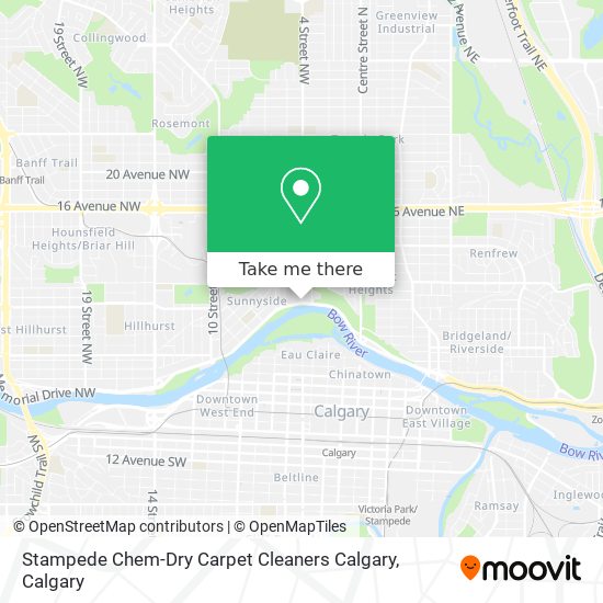 Stampede Chem-Dry Carpet Cleaners Calgary map