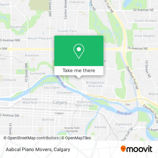Aabcal Piano Movers map