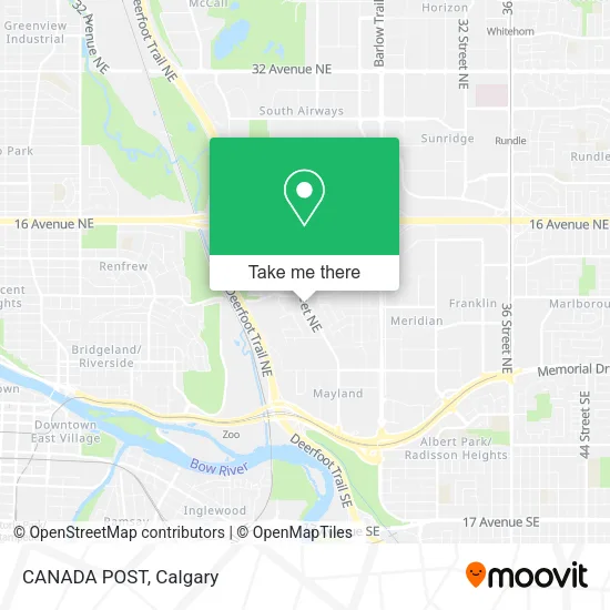 CANADA POST map