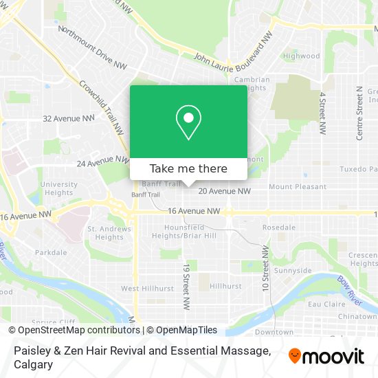 Paisley & Zen Hair Revival and Essential Massage map