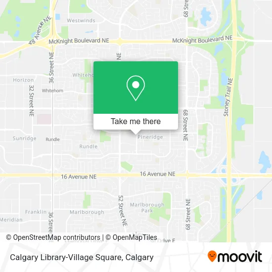 Calgary Library-Village Square map