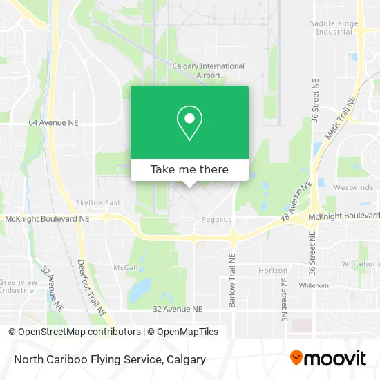 North Cariboo Flying Service map