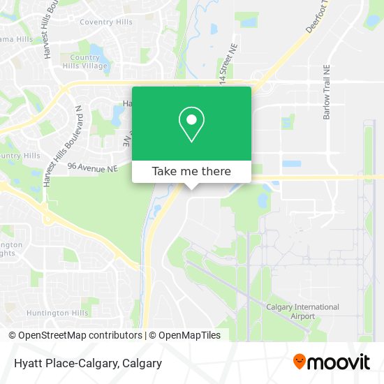 Hyatt Place-Calgary map