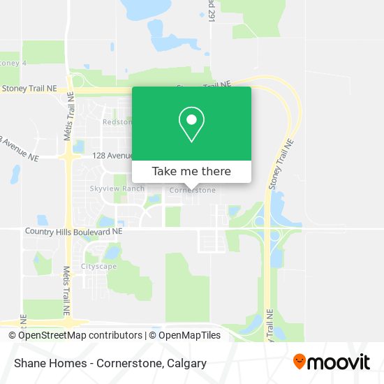 Shane Homes - Cornerstone map