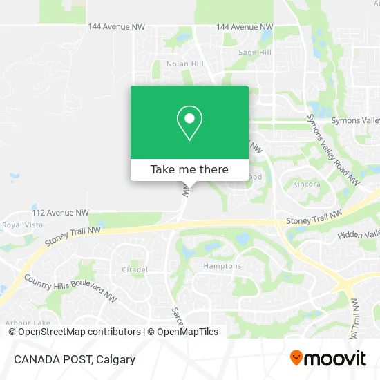 CANADA POST map