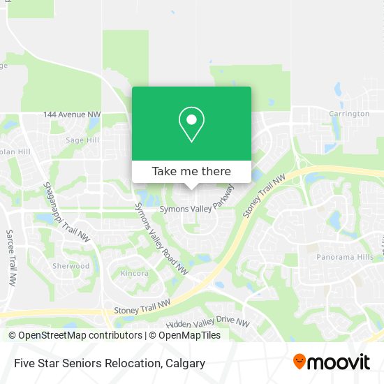 Five Star Seniors Relocation map