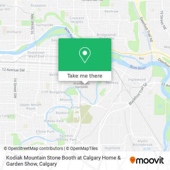 Kodiak Mountain Stone Booth at Calgary Home & Garden Show plan