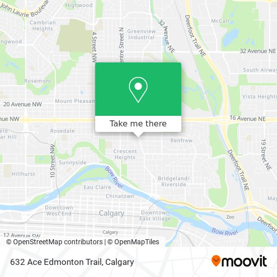 632 Ace Edmonton Trail map