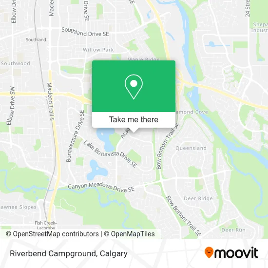 Riverbend Campground map