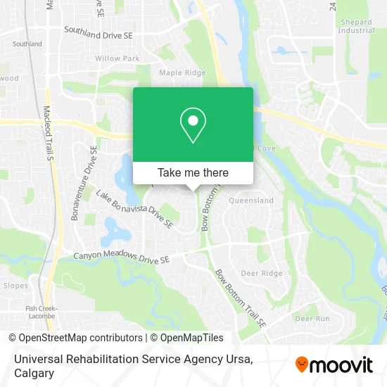 Universal Rehabilitation Service Agency Ursa map