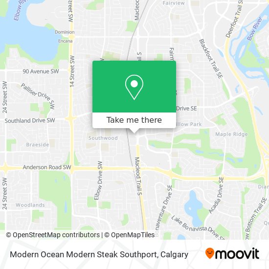 Modern Ocean Modern Steak Southport map