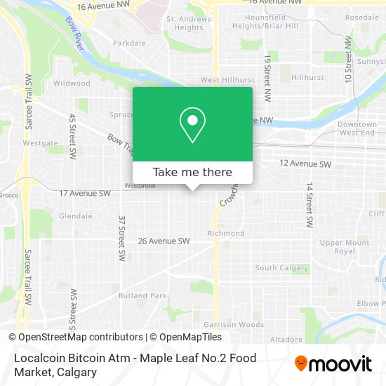 Localcoin Bitcoin Atm - Maple Leaf No.2 Food Market map