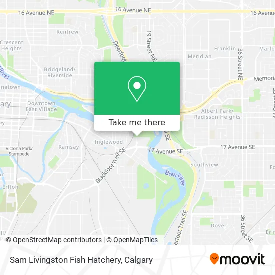 Sam Livingston Fish Hatchery map