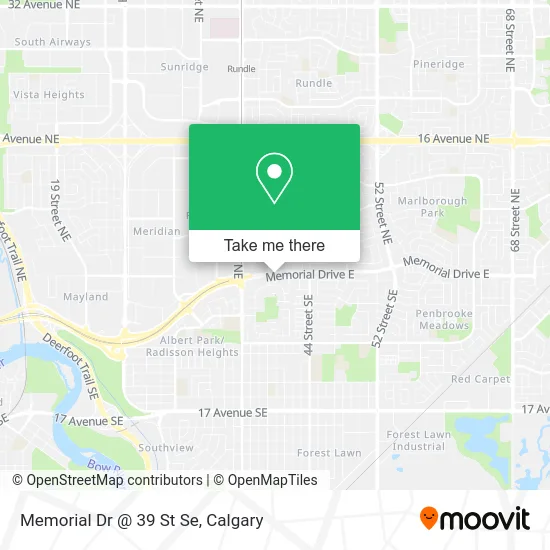 Memorial Dr @ 39 St Se map