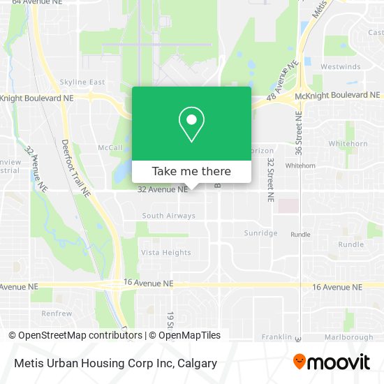 Metis Urban Housing Corp Inc map
