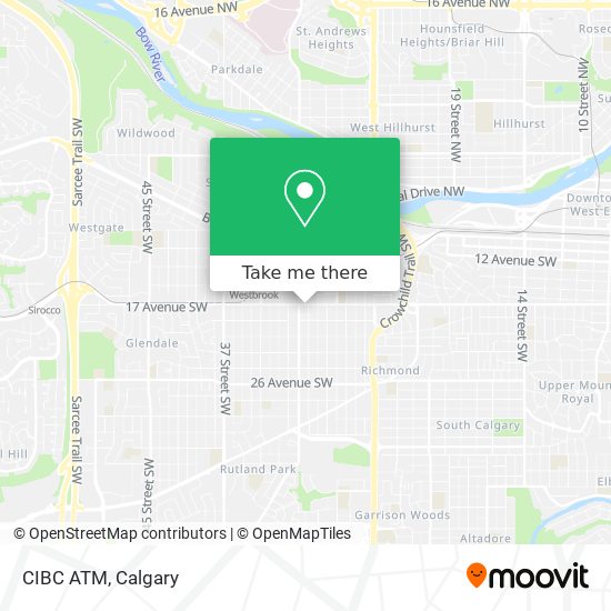 CIBC ATM map