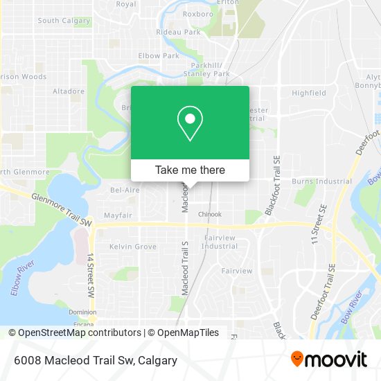 6008 Macleod Trail Sw map