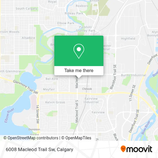 6008 Macleod Trail Sw map