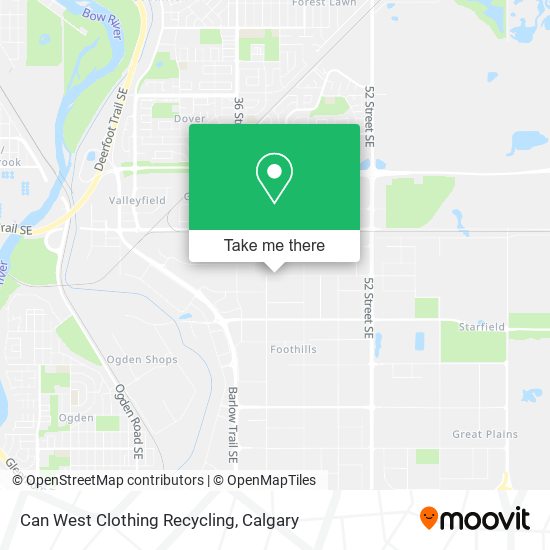 Can West Clothing Recycling map