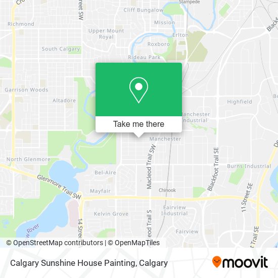 Calgary Sunshine House Painting map